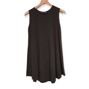 Brandy Melville Black Tank T-Shirt Mini Dress One Size